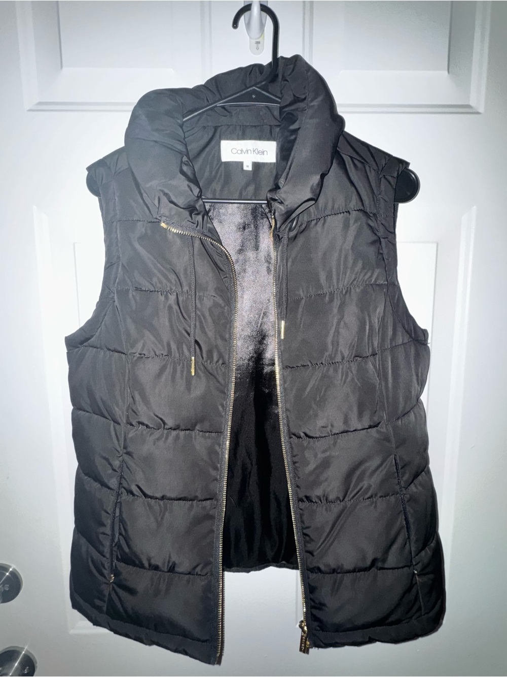 Calvin Klein Black Quilted Puffer Vest with Zipper